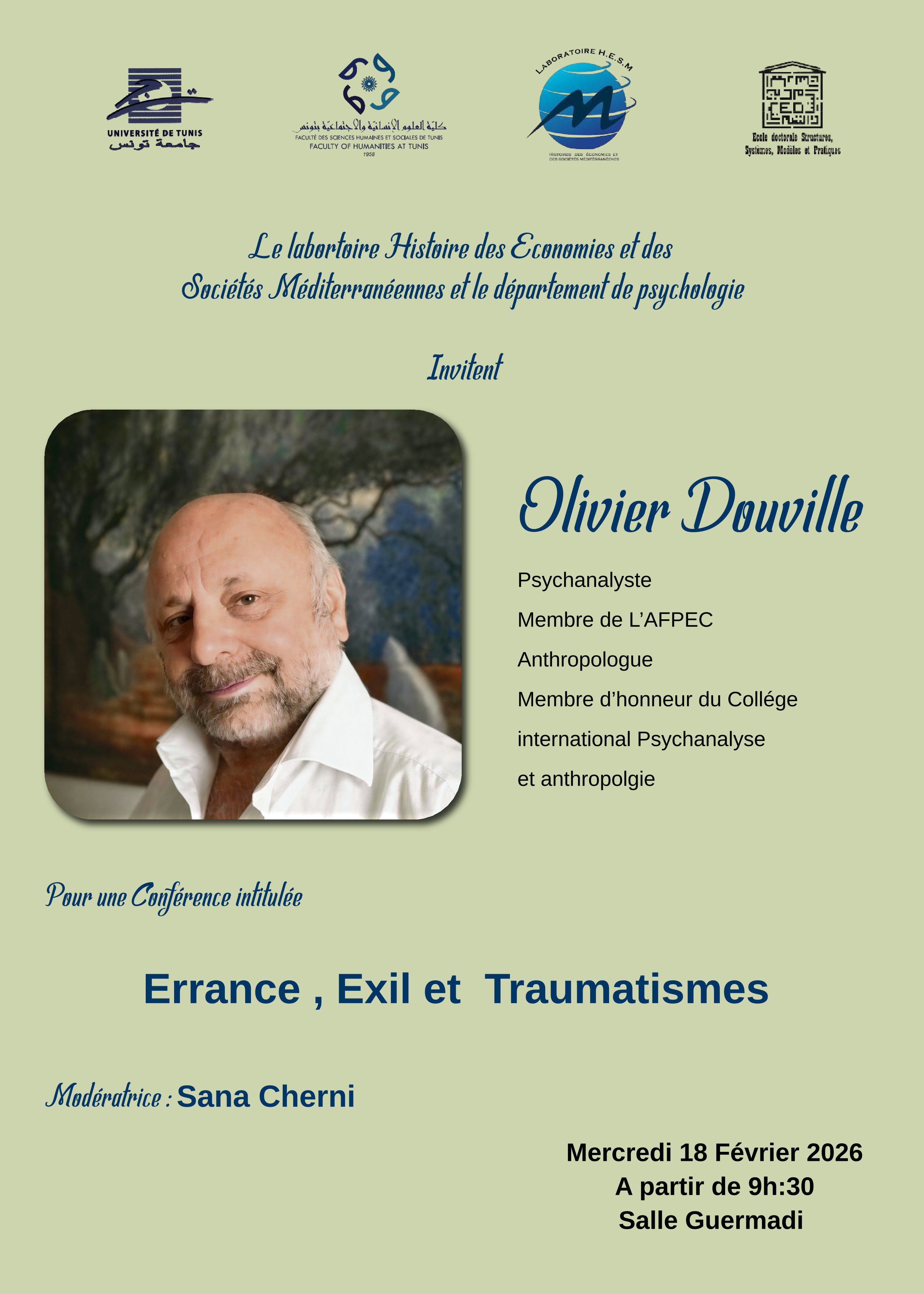 Affiche de Errance, Exil et Traumatismes